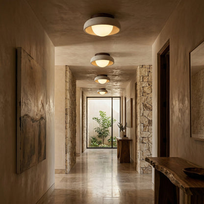 Piedra Travertine Ceiling Lamp