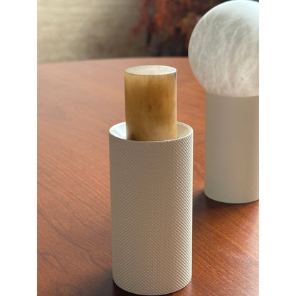 Cordless Alabaster Table Lamp (Built-in Battery)