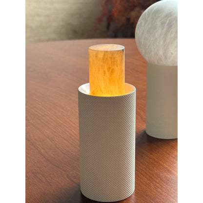 Cordless Alabaster Table Lamp (Built-in Battery)