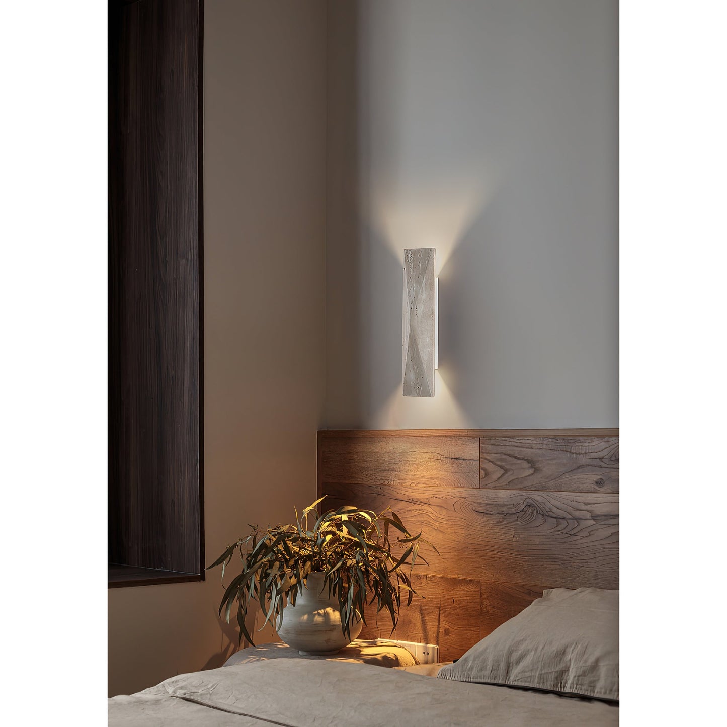 Tropez Travertine Wall Lamp