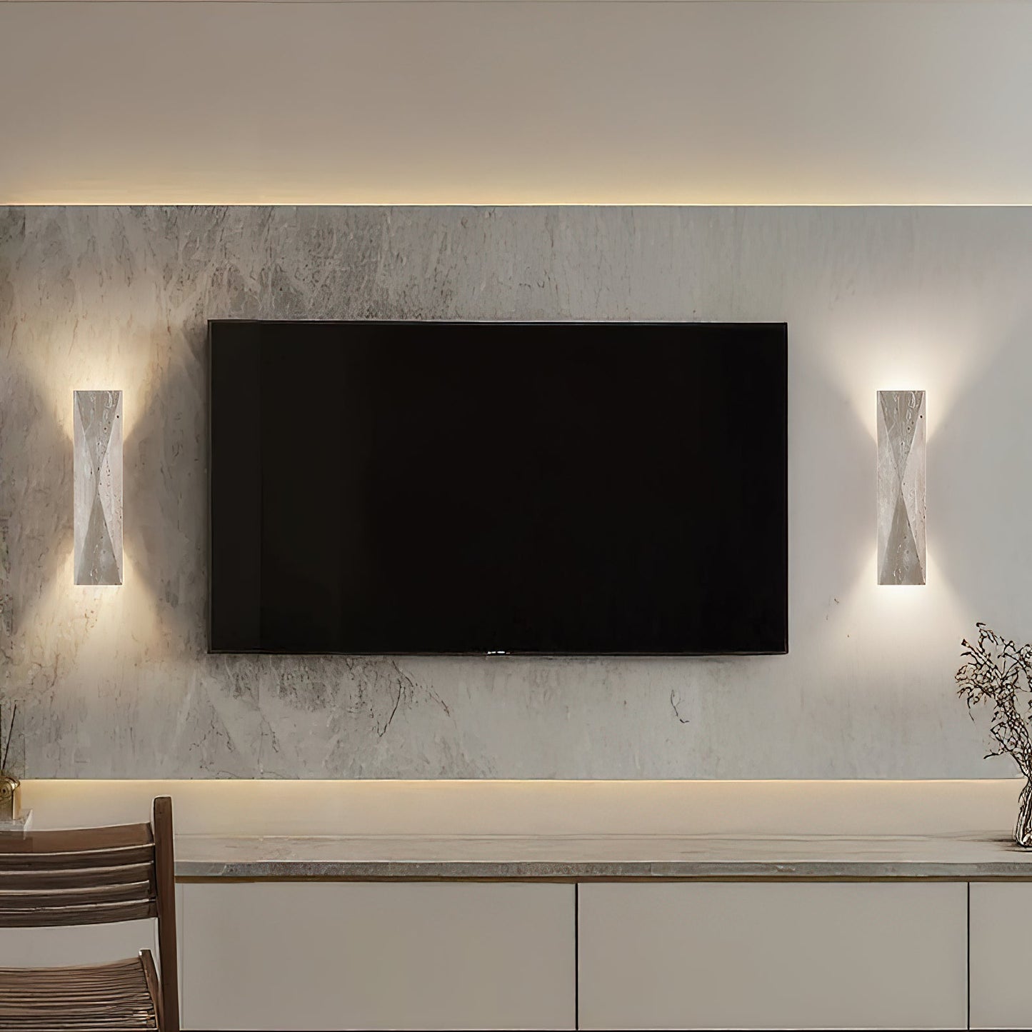 Tropez Travertine Wall Lamp