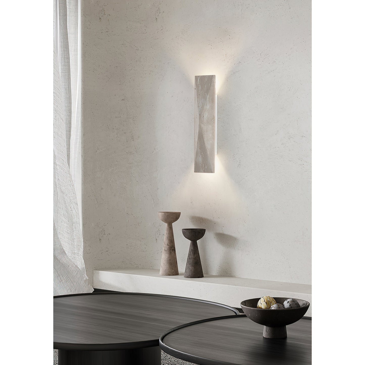 Tropez Travertine Wall Lamp