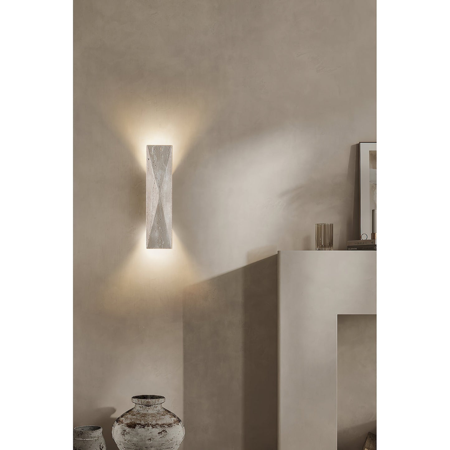 Tropez Travertine Wall Lamp