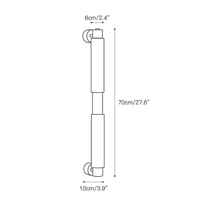 Tubular Alabaster Wall Sconce