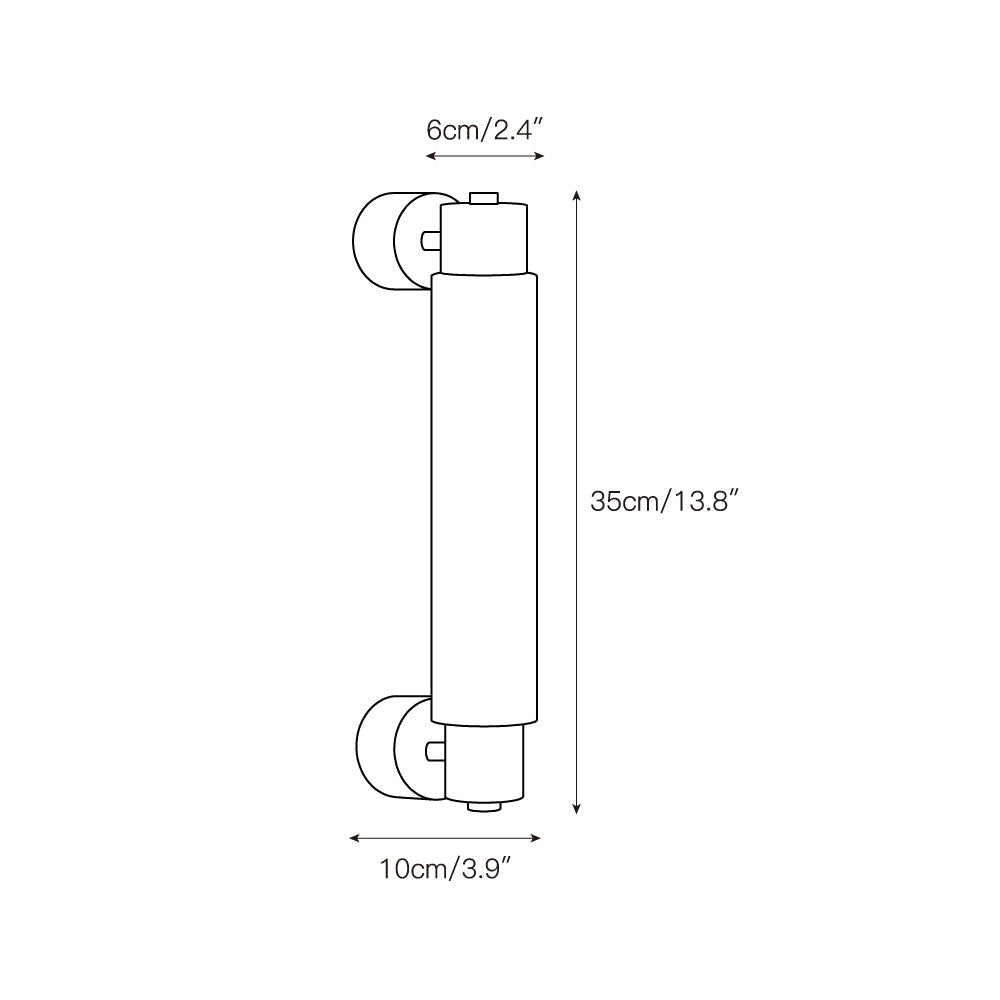 Tubular Alabaster Wall Sconce