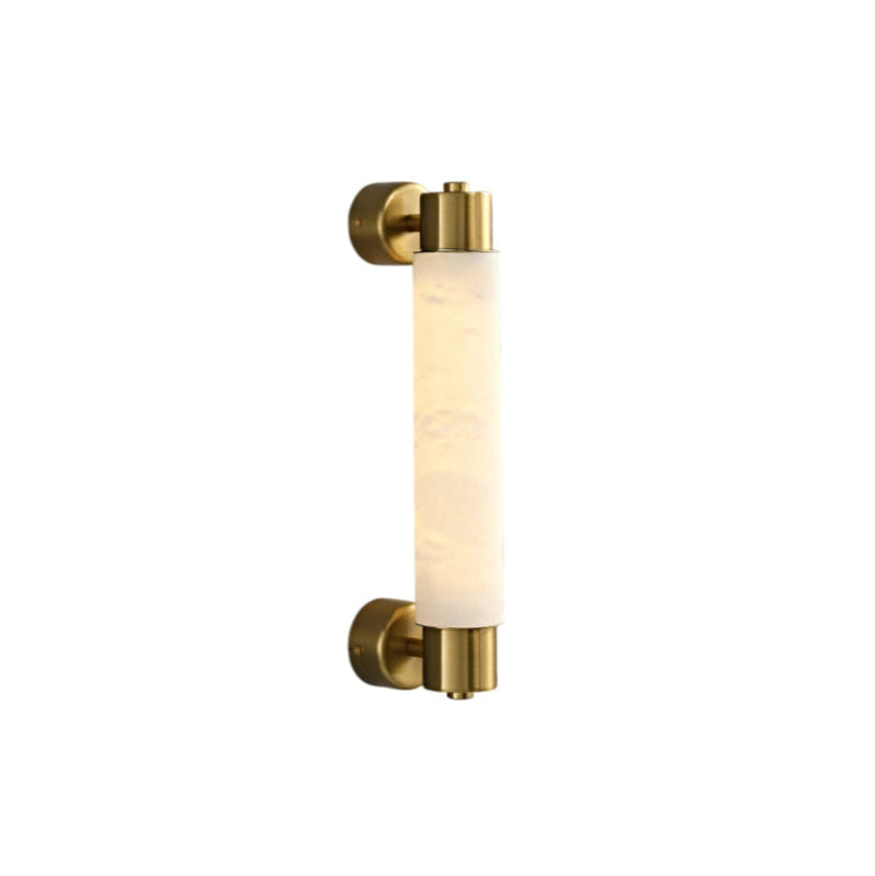 Tubular Alabaster Wall Sconce