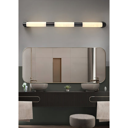 Tubular Alabaster Wall Sconce