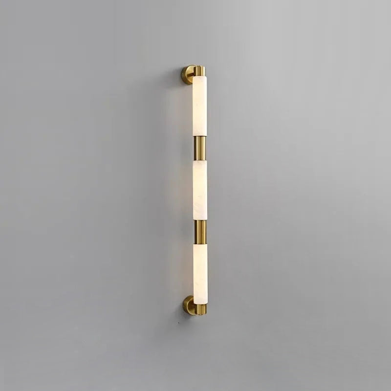 Tubular Alabaster Wall Sconce