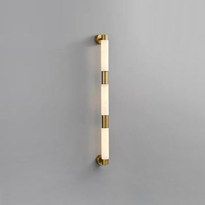 Tubular Alabaster Wall Sconce