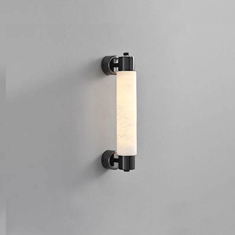 Tubular Alabaster Wall Sconce