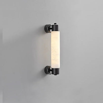 Tubular Alabaster Wall Sconce