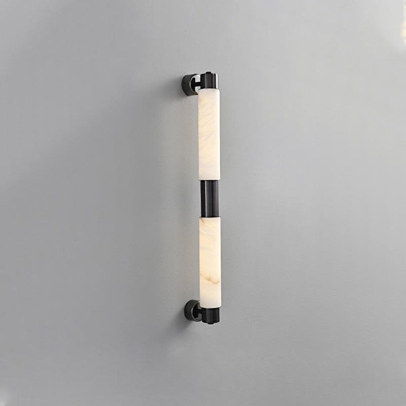 Tubular Alabaster Wall Sconce
