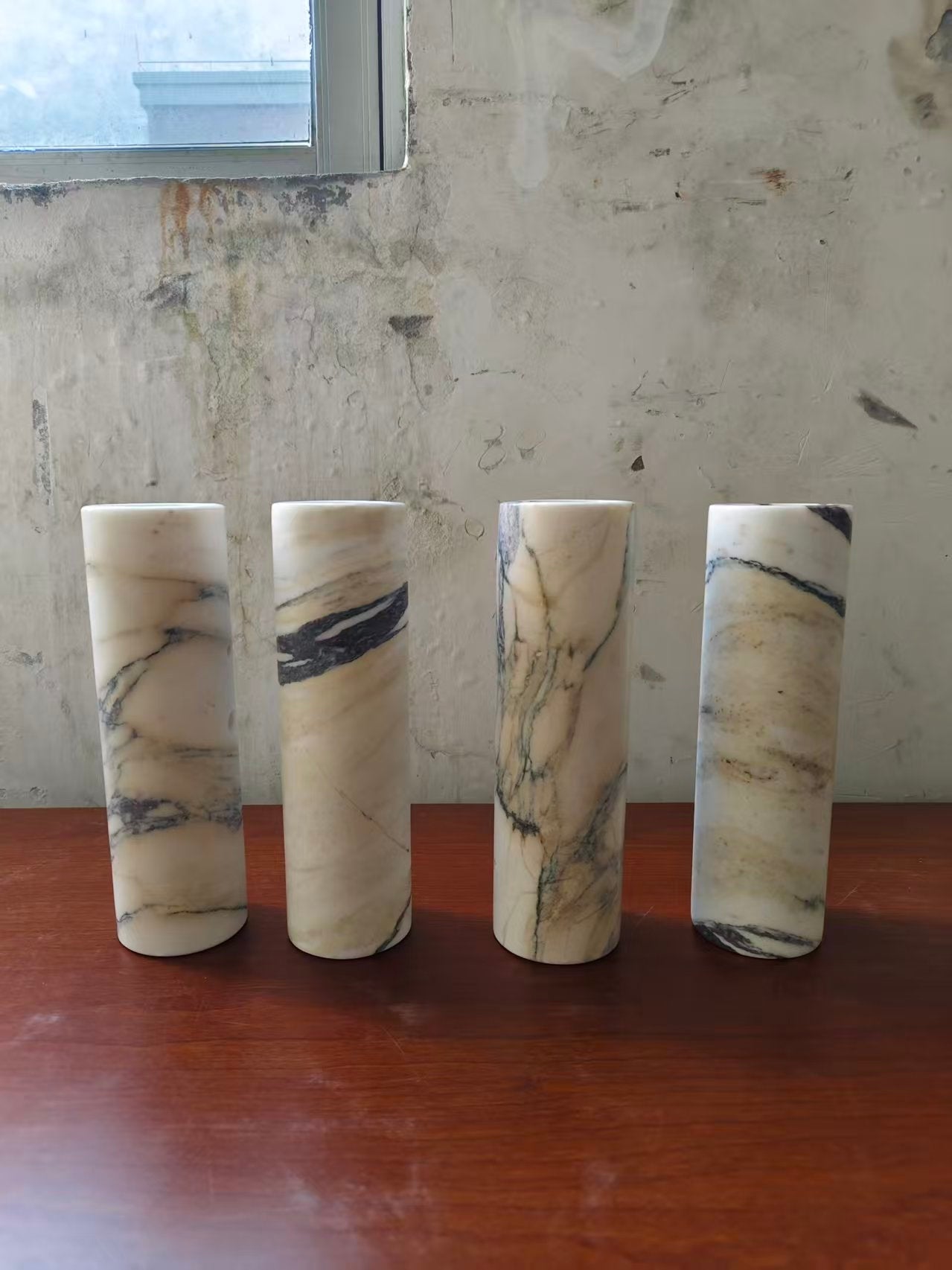 Tubular Marble Wall Lamp