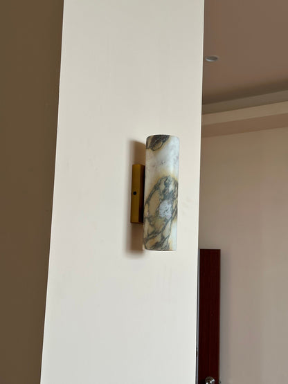 Tubular Marble Wall Lamp