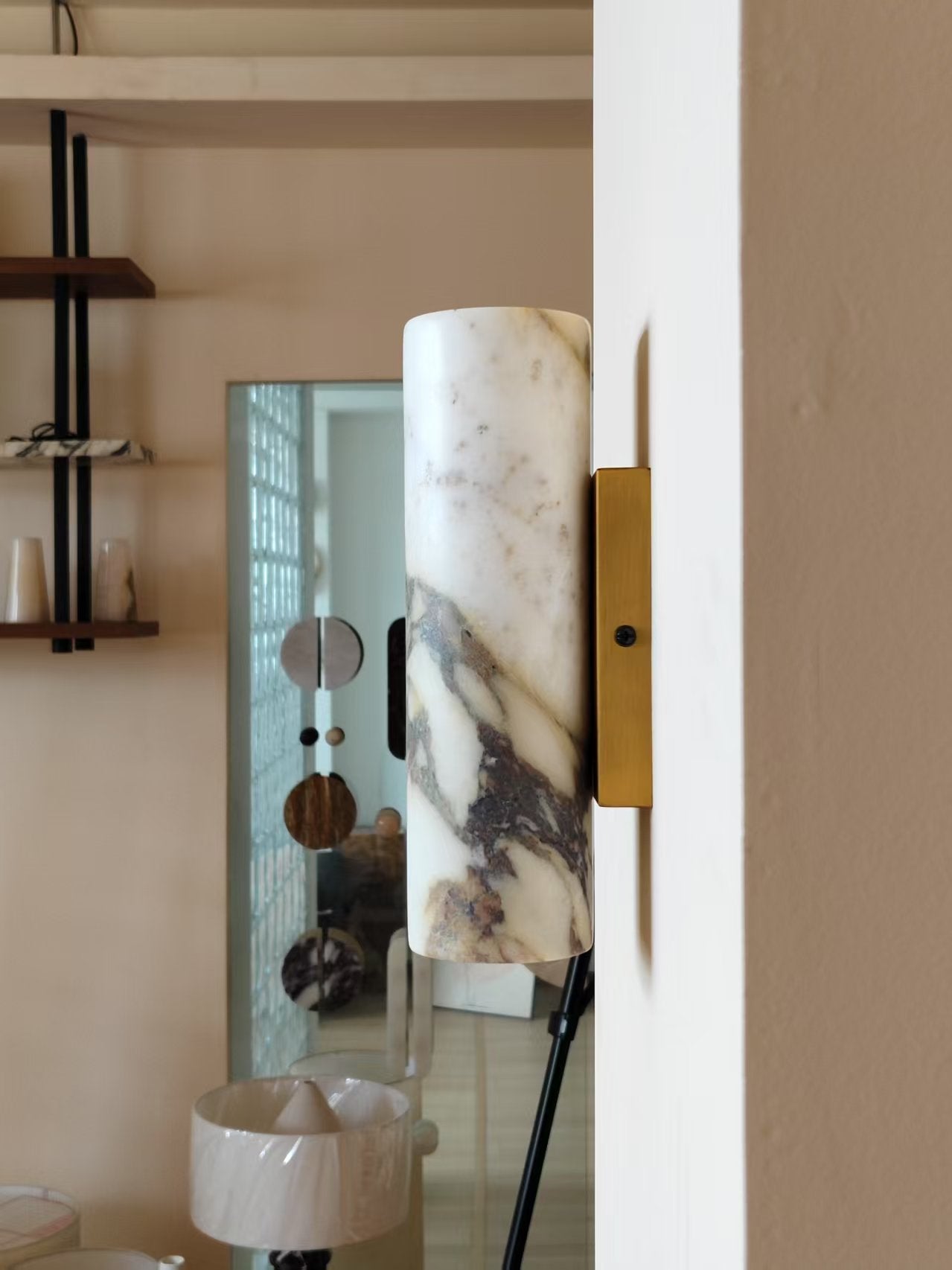 Tubular Marble Wall Lamp