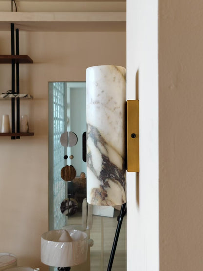 Tubular Marble Wall Lamp