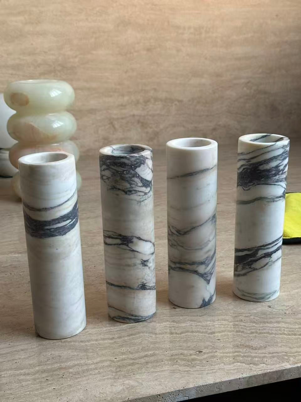 Tubular Marble Wall Lamp
