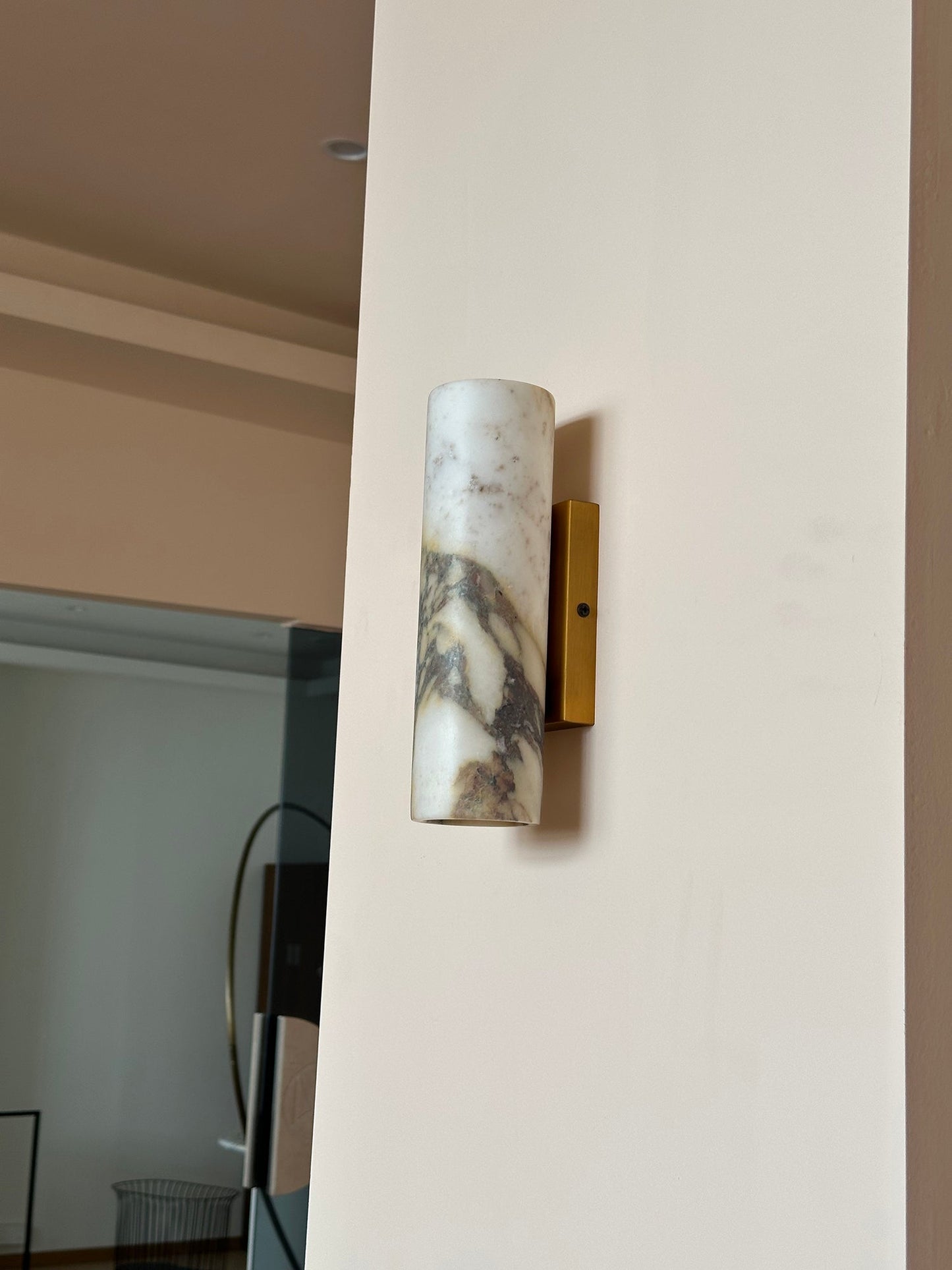 Tubular Marble Wall Lamp