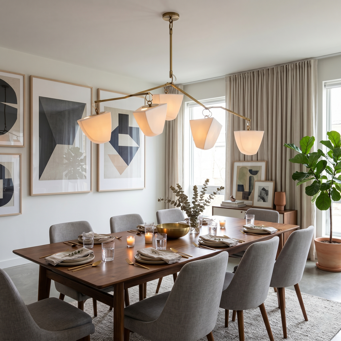 Branching Mobile Chandelier