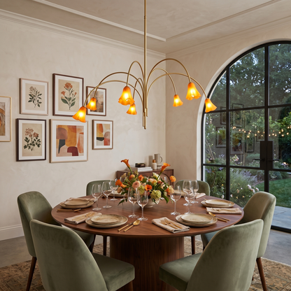 Flora Glass Chandelier