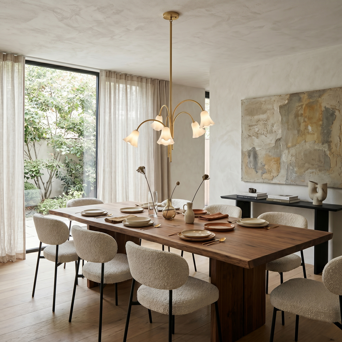Flora Glass Chandelier