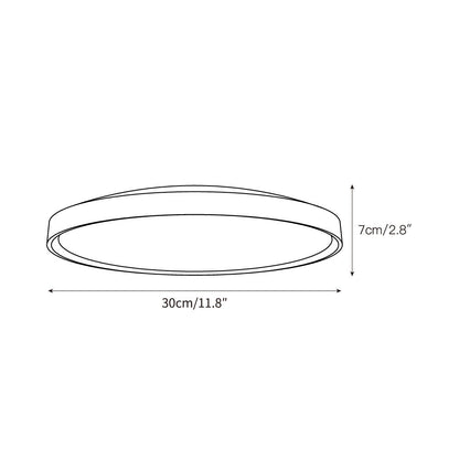Ultra-thin Round Travertine Ceiling Lamp