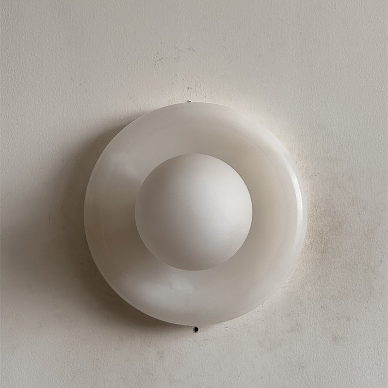 Orli White Onyx Sconce