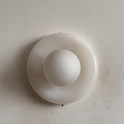 Orli White Onyx Sconce