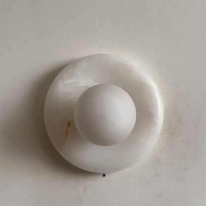Orli White Onyx Sconce