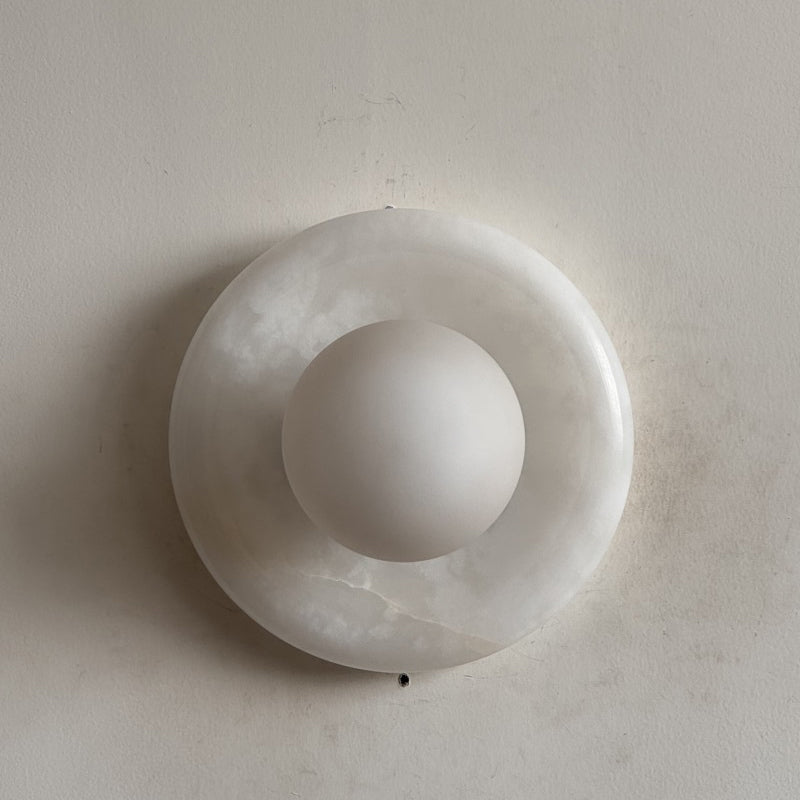 Orli White Onyx Sconce