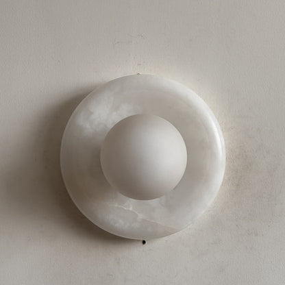 Orli White Onyx Sconce