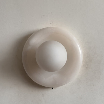 Orli White Onyx Sconce