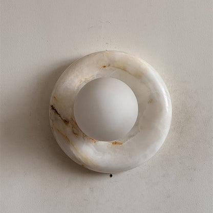 Orli White Onyx Sconce