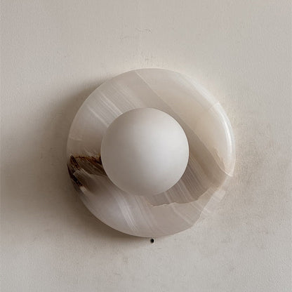 Orli White Onyx Sconce