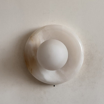 Orli White Onyx Sconce