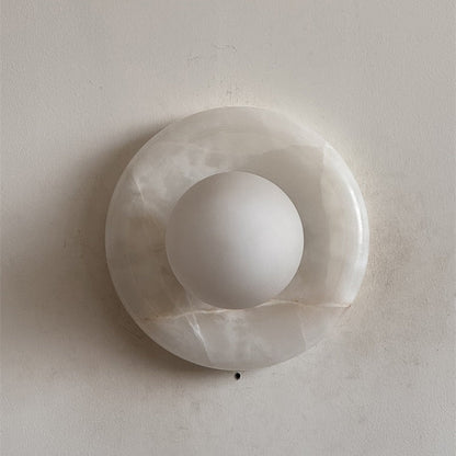 Orli White Onyx Sconce