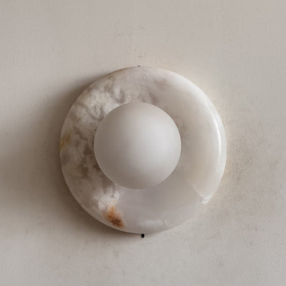 Orli White Onyx Sconce
