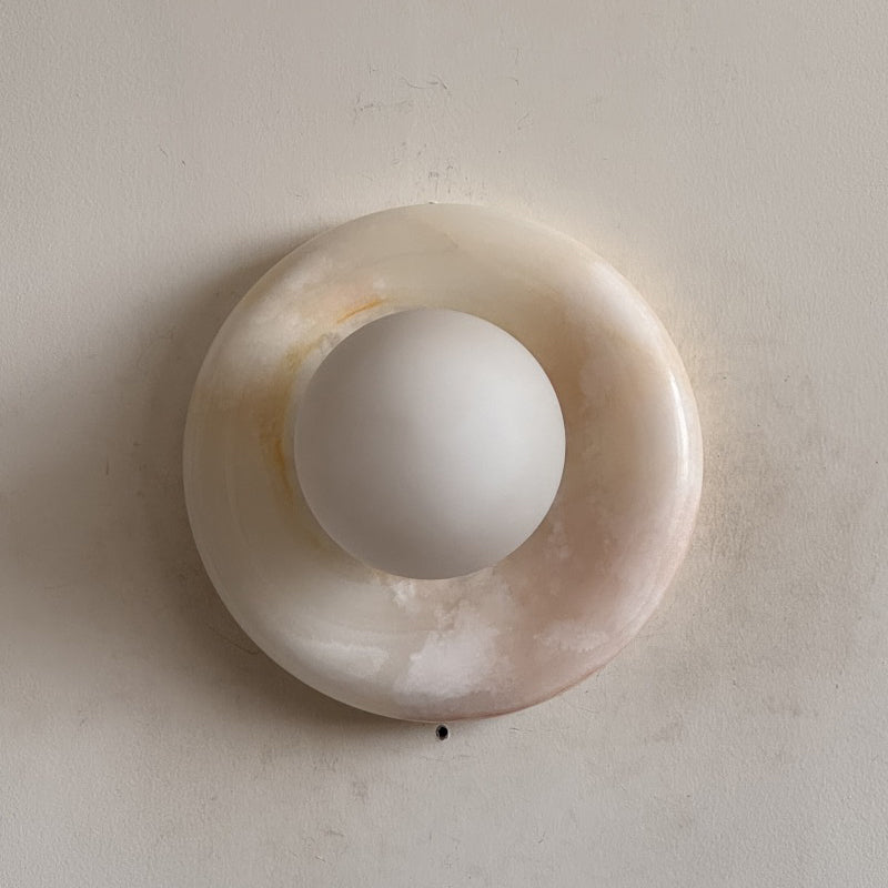 Orli White Onyx Sconce
