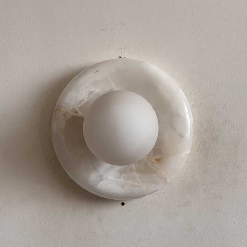 Orli White Onyx Sconce