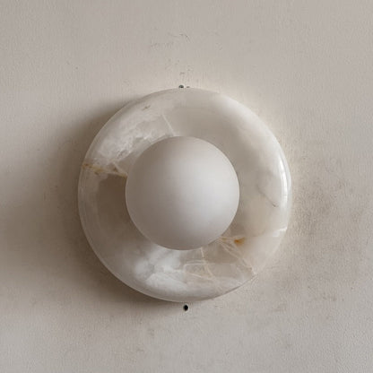 Orli White Onyx Sconce