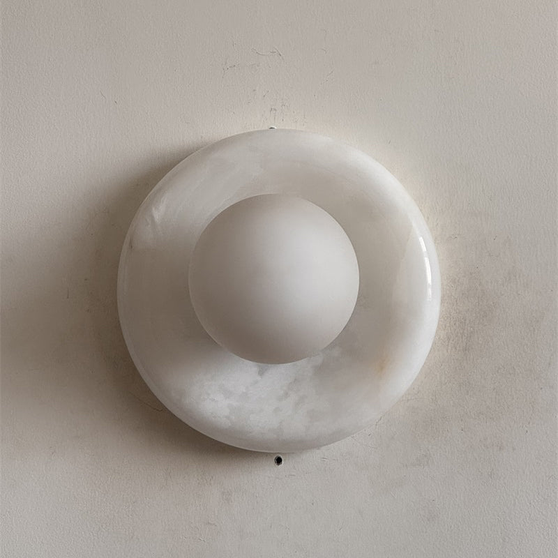 Orli White Onyx Sconce