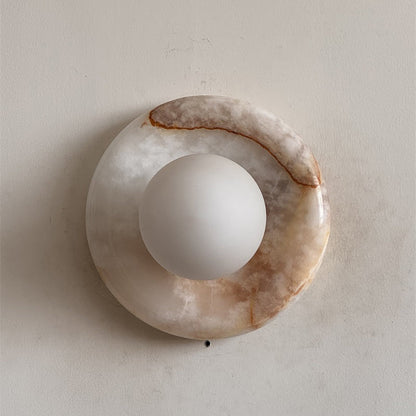 Orli White Onyx Sconce