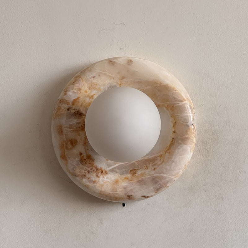 Orli White Onyx Sconce