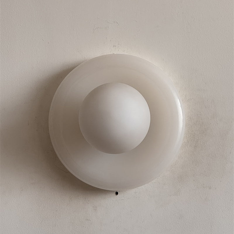 Orli White Onyx Sconce