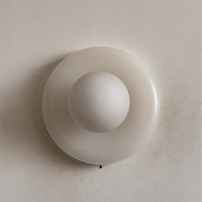 Orli White Onyx Sconce