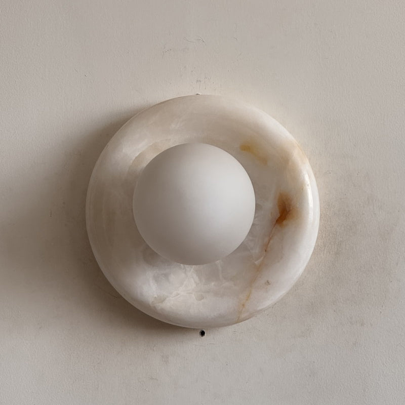 Orli White Onyx Sconce