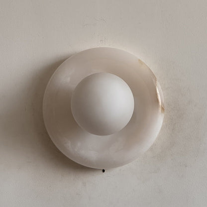 Orli White Onyx Sconce