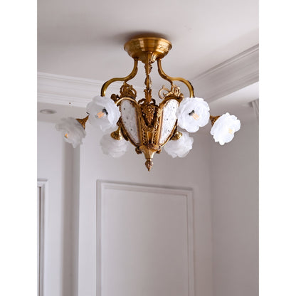 Gilded Age Medallion Semi-Flush Mount