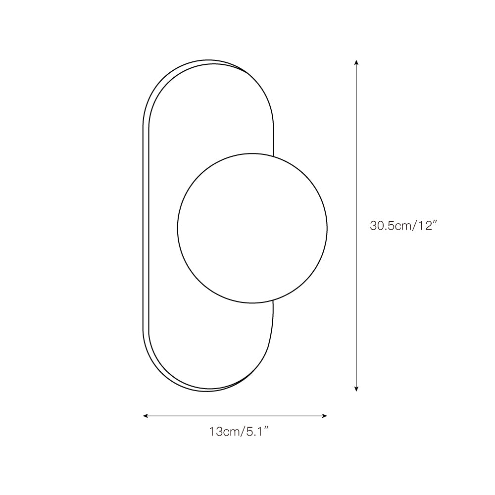 Viola Oval Wall Lamp