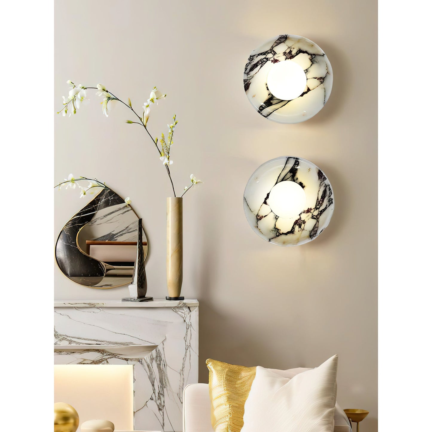 Viola Marble Wall Lamp
